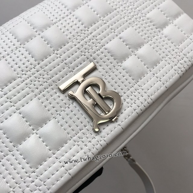 Burberry專門店新款羊皮小號TB蘿拉包 巴寶莉絎縫品牌格紋鏈條單肩挎背女包 yxb1539